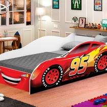 Cama Carro 95 Infantil para Meninos Vermelho Cama Carro 95 Infantil para Meninos Vermelho