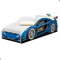 Cama Carro com Baú Accelerate Juvenil Azul Cama Carro com Baú Accelerate Juvenil Azul