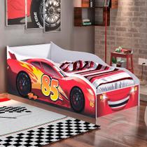 Cama Carro de Solteiro Verona Raio Vermelho