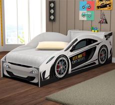 Cama Carro Infantil Com Baú e Grade de Proteção Cama Carro Infantil Com Baú e Grade de Proteção