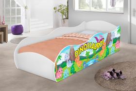 Cama carro infantil dinossauro c/colchao