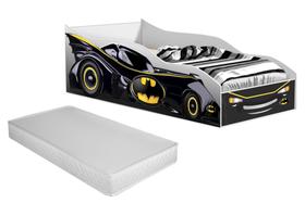 Cama Carro Infantil Quarto Menino Criança Montessoriana Mcqueen Herois Com Colchão - N&E Loja