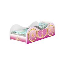 Cama carro infantil solteiro carruagem princesa Basoto