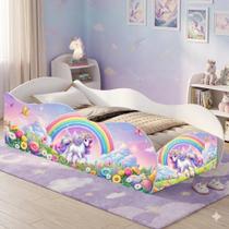 Cama carro infantil unicornio
