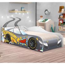 Cama Carro Kaboom Chumbo Solteiro