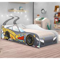 Cama Carro Kaboom Chumbo Solteiro Com Colchão Cama Carro Kaboom Chumbo Solteiro Com Colchão