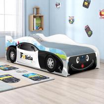 Cama Carro Polícia Baby Kids Solteiro