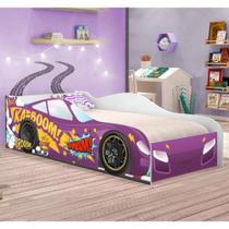 Cama Carro Vrooom Roxo Solteiro Cama Carro Vrooom Roxo Solteiro