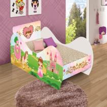 Cama Carruagem Infantil Princesa Bela Com Colchão