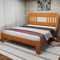 Cama Casal 117x145,8cm 100% MDF Marina Marrom/Marrome/Off White Cama Casal 117x145,8cm 100% MDF Marina Marrom/Marrome/Off White