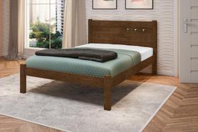 Cama casal 138 framar paola malbec 100% mdf estrado madeira