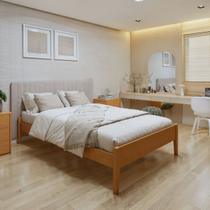 Cama Casal 148,5cm Turca Slim em Madeira Maciça