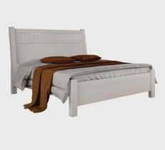 Cama Casal 185 100% MDF Neve - Móveis Valverde Cama Casal 185 100% MDF Neve - Móveis Valverde