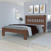 Cama Casal Antares Madeira Maciça Angelim Pedra/Tauari Escura Cama Casal Antares Madeira Maciça Angelim Pedra/Tauari Escura