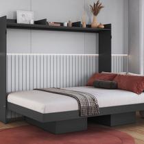 Cama Casal Articulável Horizontal 140 Hanover Grafite