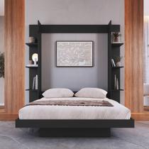 Cama Casal Articulável Vertical com Estante 140 Vancouver Cama Casal Articulável Vertical com Estante 140 Vancouver