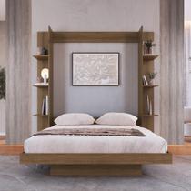 Cama Casal Articulável Vertical com Estante 140 Vancouver Cama Casal Articulável Vertical com Estante 140 Vancouver