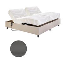 Cama Casal Centauro Couríssimo Chumbo 140x200x64