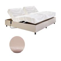 Cama Casal Centauro Facto Slip Pérola 140x200x64 cm Pilati