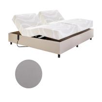 Cama Casal Centauro Facto Slip Prata 140x200x64 cm Pilati
