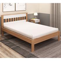 Cama Casal CM8007 Amendoa Branco Tecno Mobili