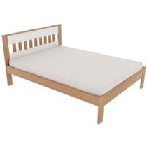 Cama Casal CM8007 Amendoa Branco Tecno Mobili