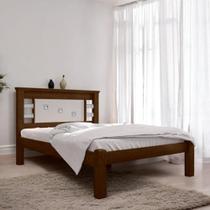 Cama Casal com Cabeceira Flex Laribella Malbec e Off White