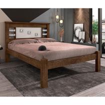 Cama Casal com Cabeceira Vaius Malbec Off White