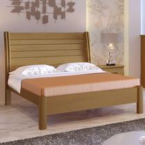 Cama Casal com Detalhe Ripado - Esmeralda Queen-Cinamomo - Móveis D'Doro Cama Casal com Detalhe Ripado - Esmeralda Queen-Cinamomo - Móveis D'Doro