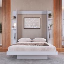 Cama Casal com Estante Articulável Vertical Vancouver para colchões 138x188 cm CV1145 Art in Móveis