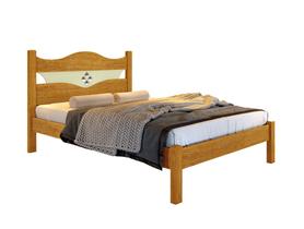 Cama Casal Com Estrado de Madeira para Colchão 188x138 cm