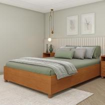 Cama Casal CR35458 para Colchão 138x188cm MDF-MDP Cinamomo Multimóveis Cama Casal CR35458 para Colchão 138x188cm MDF-MDP Cinamomo Multimóveis