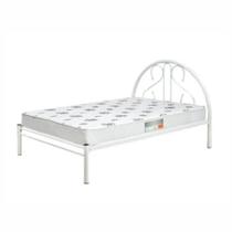 Cama Casal De Aço Tubular Com Escada 022 Branco