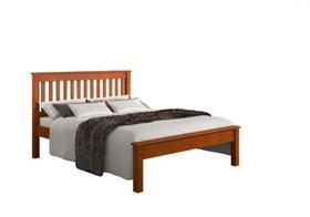 Cama Casal de Madeira Mel Acetinado - Piratini