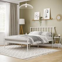 Cama Casal em Aço Begônia CabeCasa MadeiraOriginals