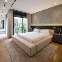 Cama Casal Em Linho Design Sofisticado e Estrutura Reforçada Cama Casal Em Linho Design Sofisticado e Estrutura Reforçada