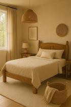 Cama Casal em Madeira Corona