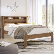 Cama Casal Invicta 1 Porta com Baú Jatoba - Santos Andirá