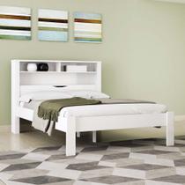 Cama Casal Invicta com Baú Santos Andirá