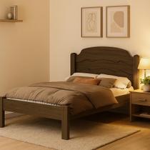 Cama Casal Iris Tradicional Reforçada mdf moderna para quarto