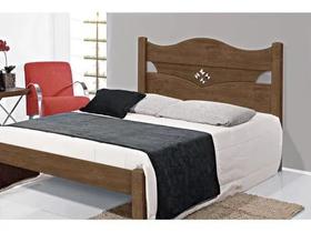 Cama Casal Julia 100% Mdf e Estrado 100% Madeira Carmolar Mocaccino