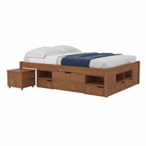 Cama Casal Kiara Amêndoa