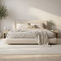 Cama Casal King 193x203 Cloud Linho/Vanilla Cama Casal King 193x203 Cloud Linho/Vanilla