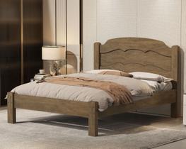 Cama casal lais 100% mdf para colchão 188x138 cm - sofisticada - basoto Cama casal lais 100% mdf para colchão 188x138 cm - sofisticada - basoto
