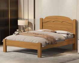 Cama casal lais 100% mdf para colchão 188x138 cm -super reforçada - basoto