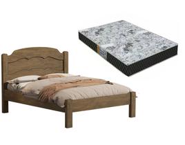 Cama casal lais 100% mdf para colchão -super reforçada - basoto c/ colchão gazin d23 Cama casal lais 100% mdf para colchão -super reforçada - basoto c/ colchão gazin d23