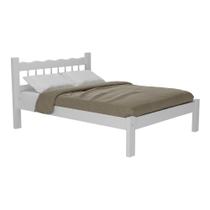 Cama Casal Madeira Maciça para Colchão 128/138X188cm Capri Multimóveis VCR4140