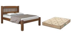 Cama Casal Madeira Maciça Resistente Colchão D33 138x188x17 Cama Casal Madeira Maciça Resistente Colchão D33 138x188x17