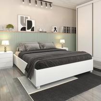 Cama Casal Mônaco Neve - TCIL MÓVES Cama Casal Mônaco Neve - TCIL MÓVES