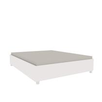 Cama Casal Mônaco Tcil Móveis Cor:Branco Cama Casal Mônaco Tcil Móveis Cor:Branco